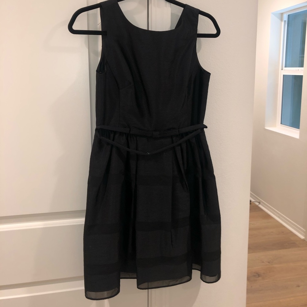 Back cocktail dress.